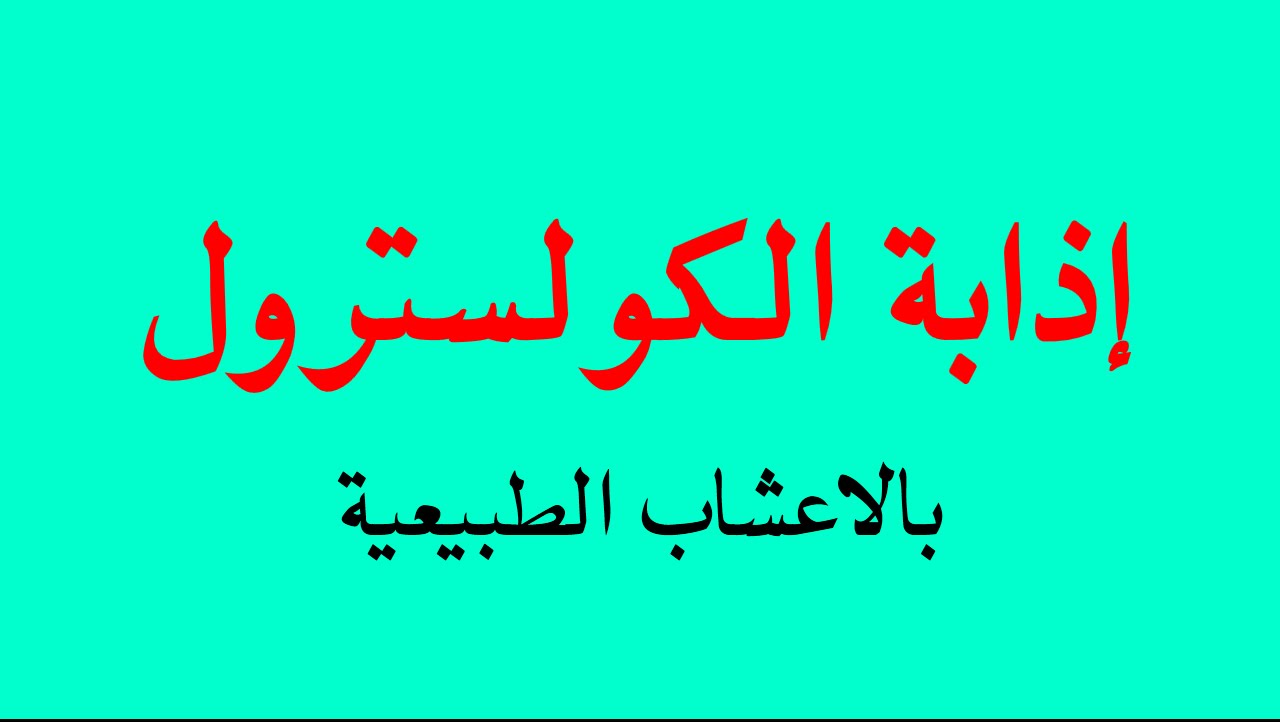 علاج الكولسترول - ارتفاع الكولسترول وعلاجه 4182 1